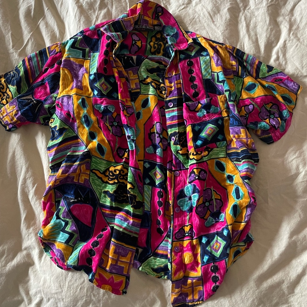 TRIBES for her vintage button down shirt